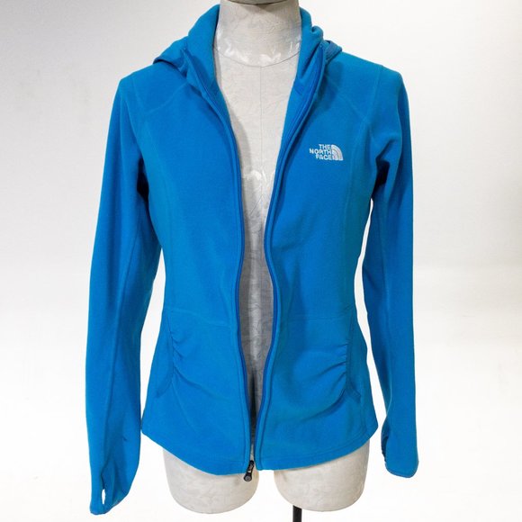 North Face M Terry Zip Jacket Beach Hoodie Blue - Picture 1 of 13